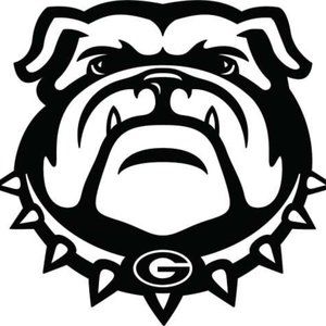 Vinyl Decal for Window - University of Georgia, Bulldog